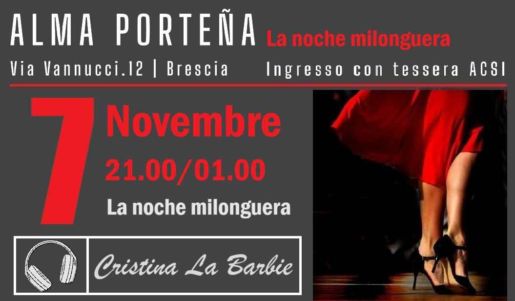 La Noche Milonguera con Cristina La Barbie