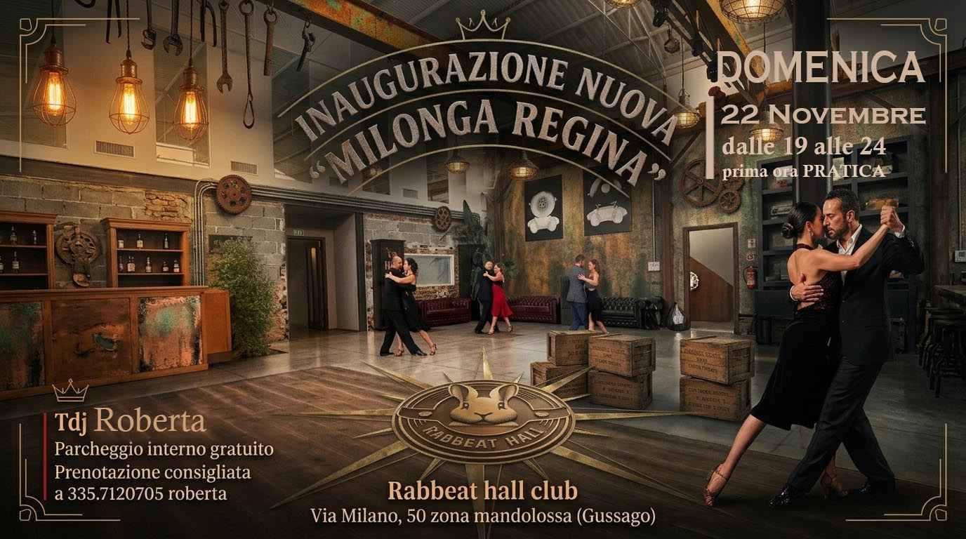 Milonga Regina" - tdj Roberta con prima ora di Pratica!