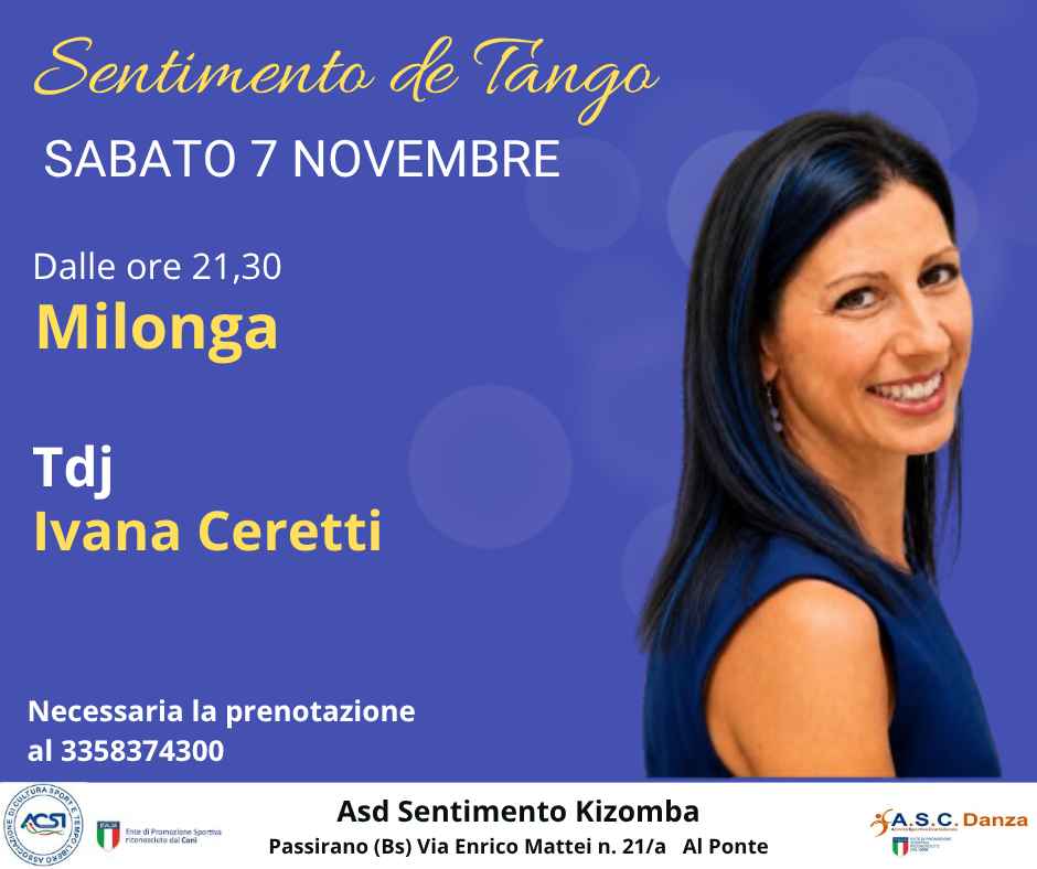 Milonga Estiva Sentimento De Tango con Tdj Ivana Ceretti