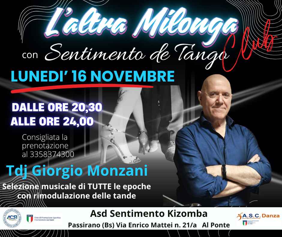 L'altra Milonga Club Con Sentimento De Tango Tdj Giorgio Monzani